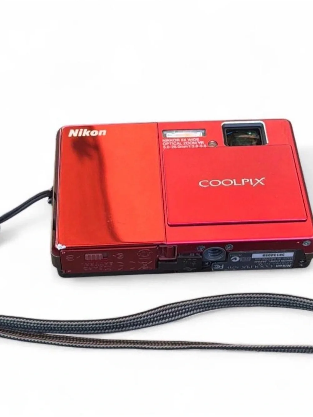 Nikon COOLPIX S70 Red Digital Camera 12.1MP Y2K Digicam Tested + Charger
